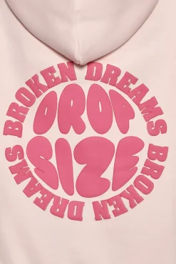 BROKEN DREAMS CIRCLE HOODIE PINK