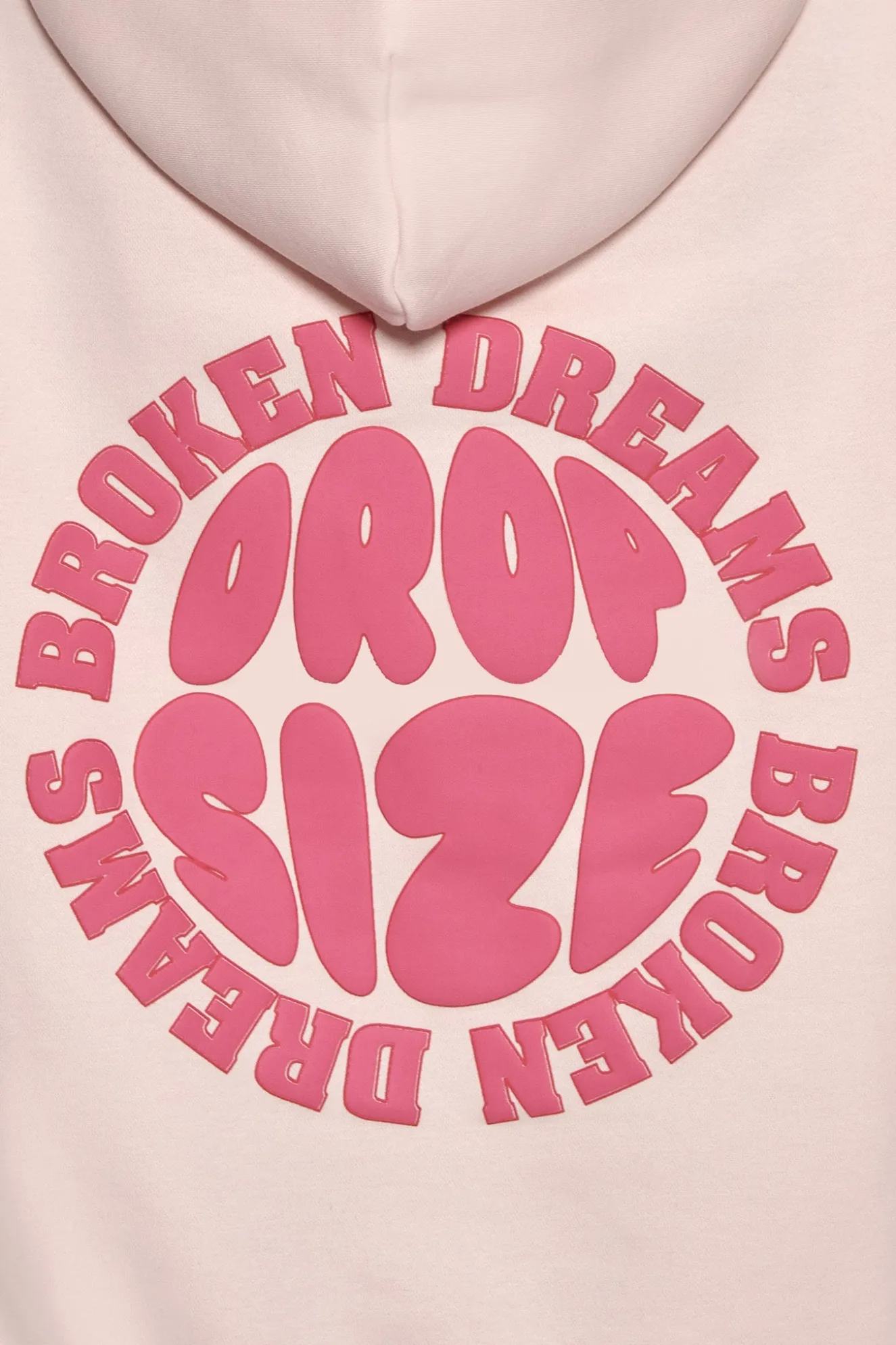 BROKEN DREAMS CIRCLE HOODIE PINK