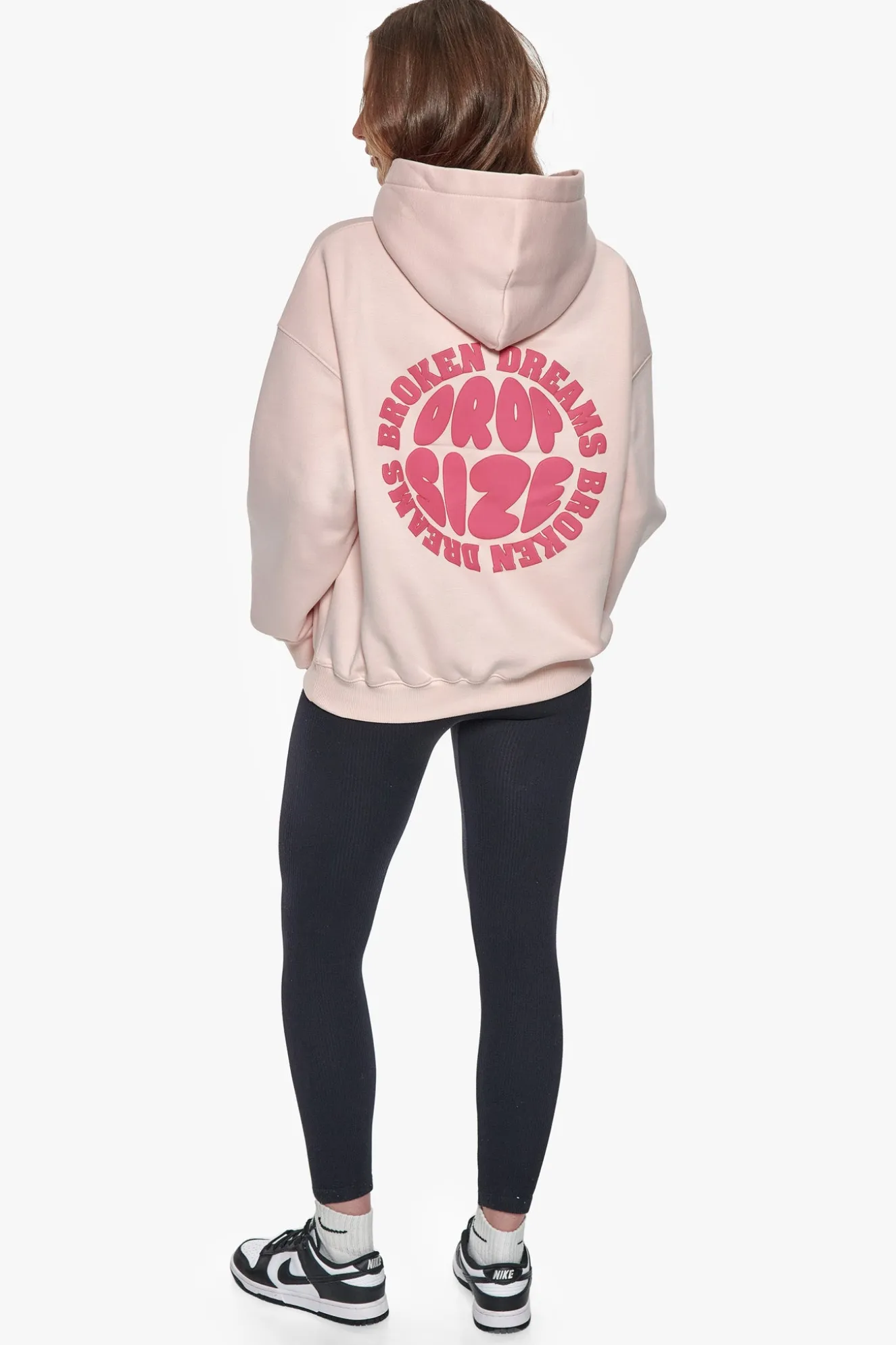 BROKEN DREAMS CIRCLE HOODIE PINK