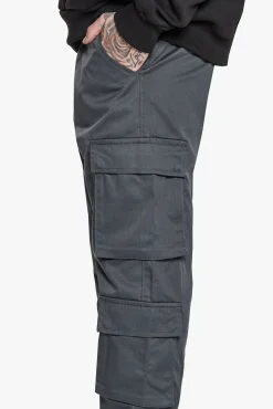 DOUBLE CARGO POCKET WORKWEAR PANTS GREY
