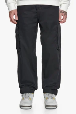 DOUBLE POCKET CARGO PANTS BLACK