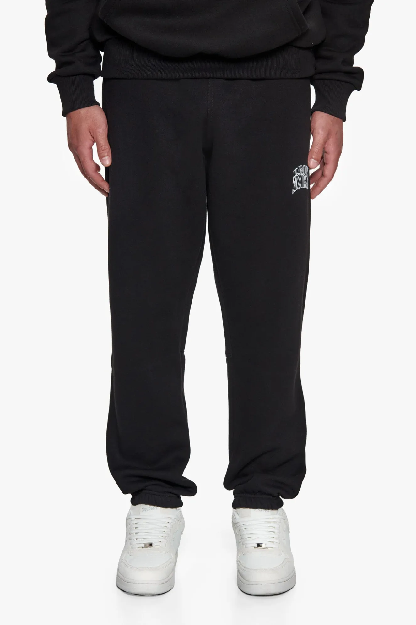 HEAVY MIRRORED LOGO JOGGER BLACK