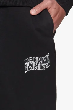 HEAVY MIRRORED LOGO JOGGER BLACK