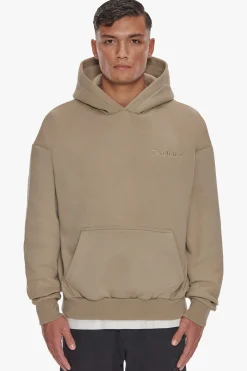 HEAVY BACKLOGO HOODIE WEATHERED TEAK