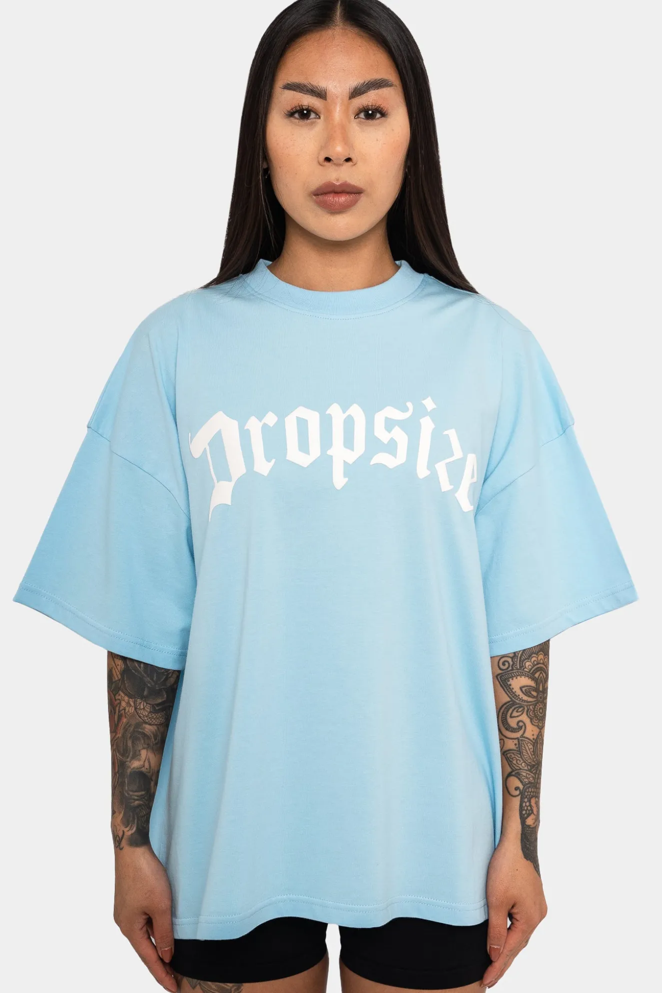 HEAVY BIG LOGO T-SHIRT BABY BLUE