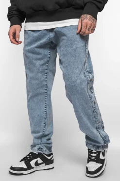 HEAVY BUTTON JEANS LIGHT BLUE