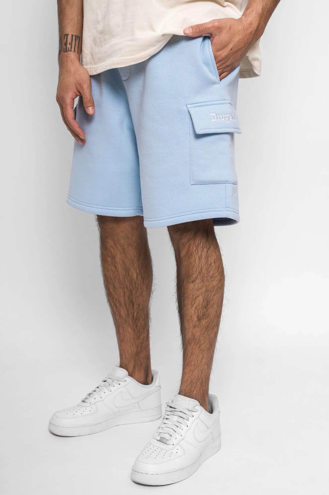 HEAVY CARGO SWEAT SHORT BLUE