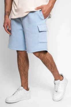HEAVY CARGO SWEAT SHORT BLUE