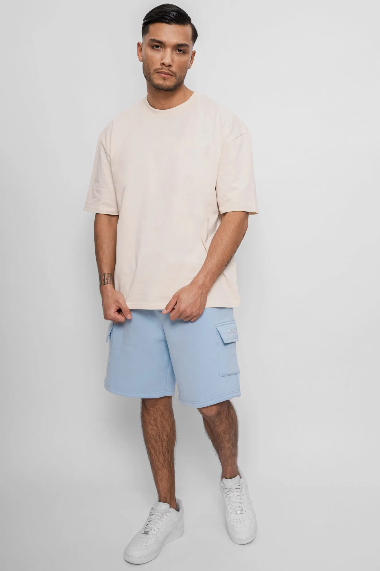 HEAVY CARGO SWEAT SHORT BLUE