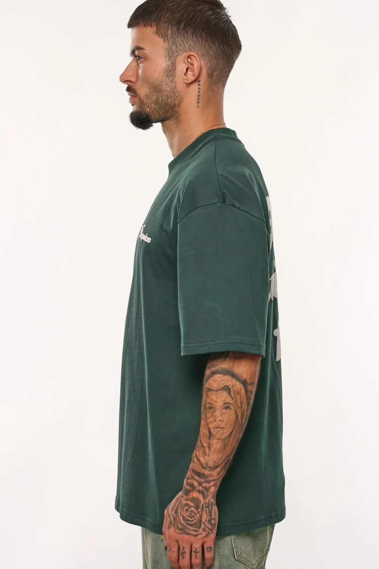 HEAVY DREAM WITHOUT FEAR T-SHIRT PINENEEDLE