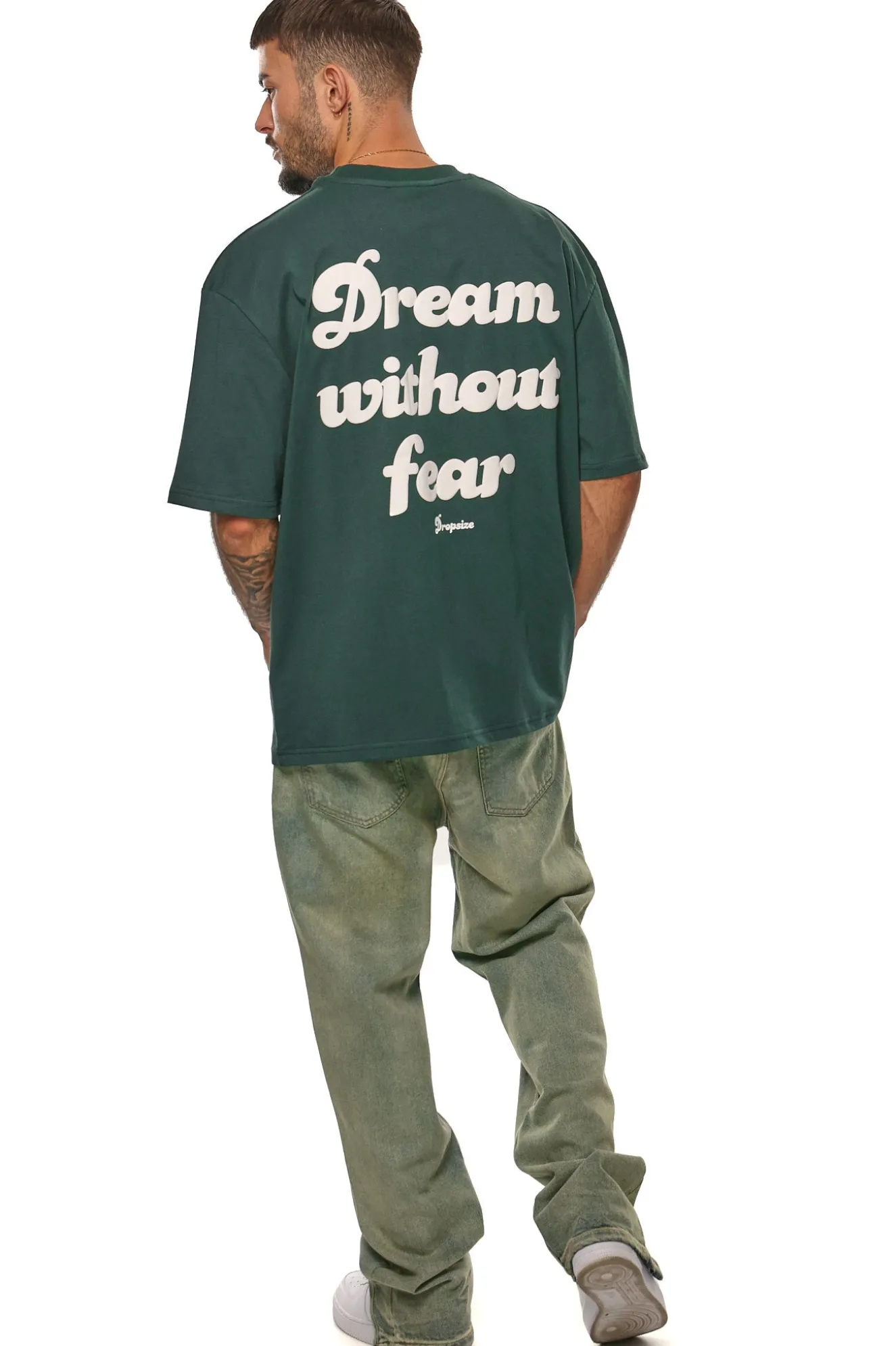HEAVY DREAM WITHOUT FEAR T-SHIRT PINENEEDLE