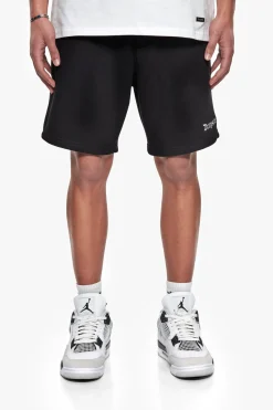 HEAVY EMBO SWEATSHORTS BLACK