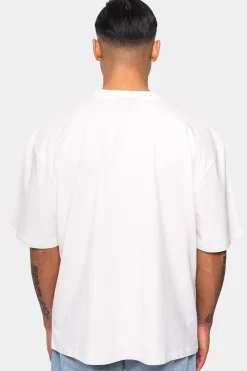HEAVY EMBO T-SHIRT COCONUT MILK