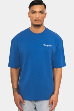 HEAVY EMBO T-SHIRT TINT BLUE
