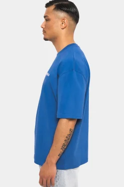 HEAVY EMBO T-SHIRT TINT BLUE