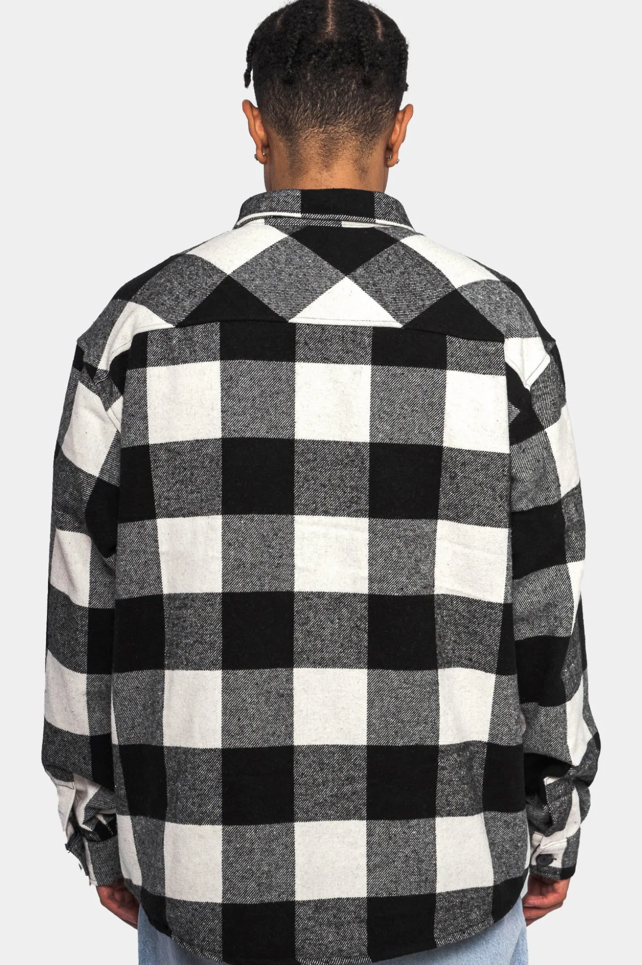 HEAVY FLANNEL JACKET WHITE
