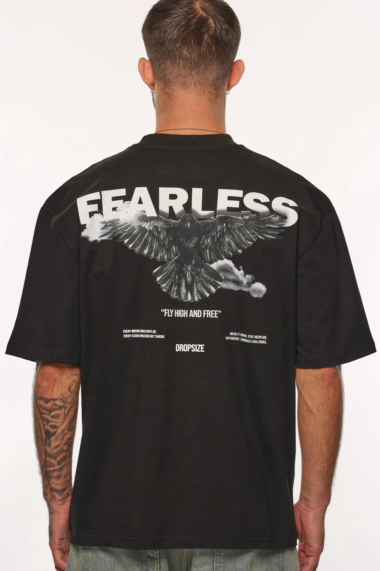 HEAVY FLY HIGH AND FREE T-SHIRT BLACK