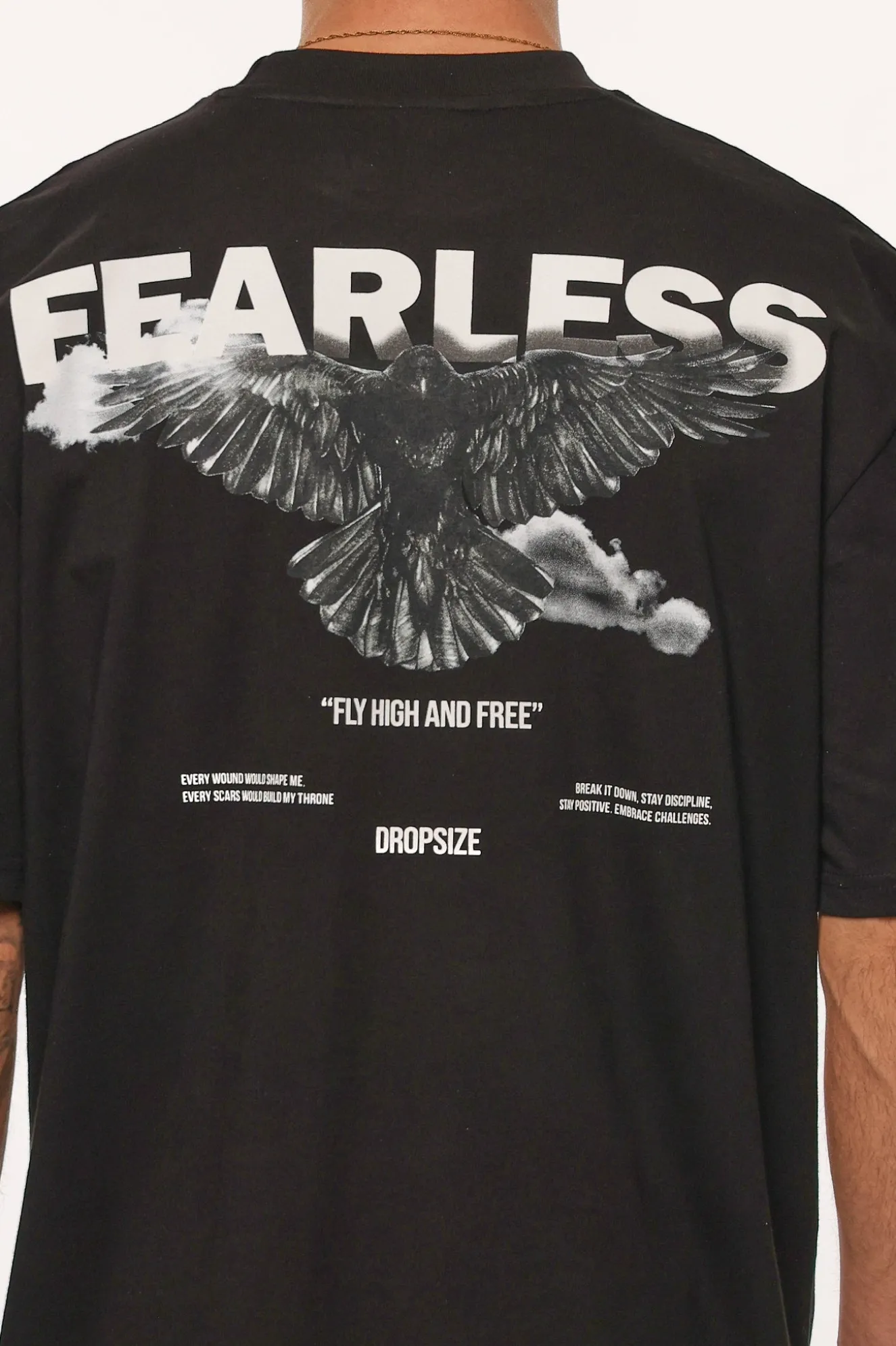 HEAVY FLY HIGH AND FREE T-SHIRT BLACK