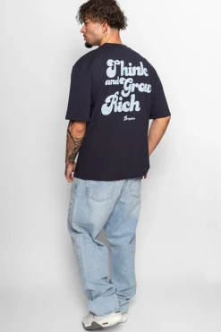 HEAVY GROW RICH T-SHIRT NAVY