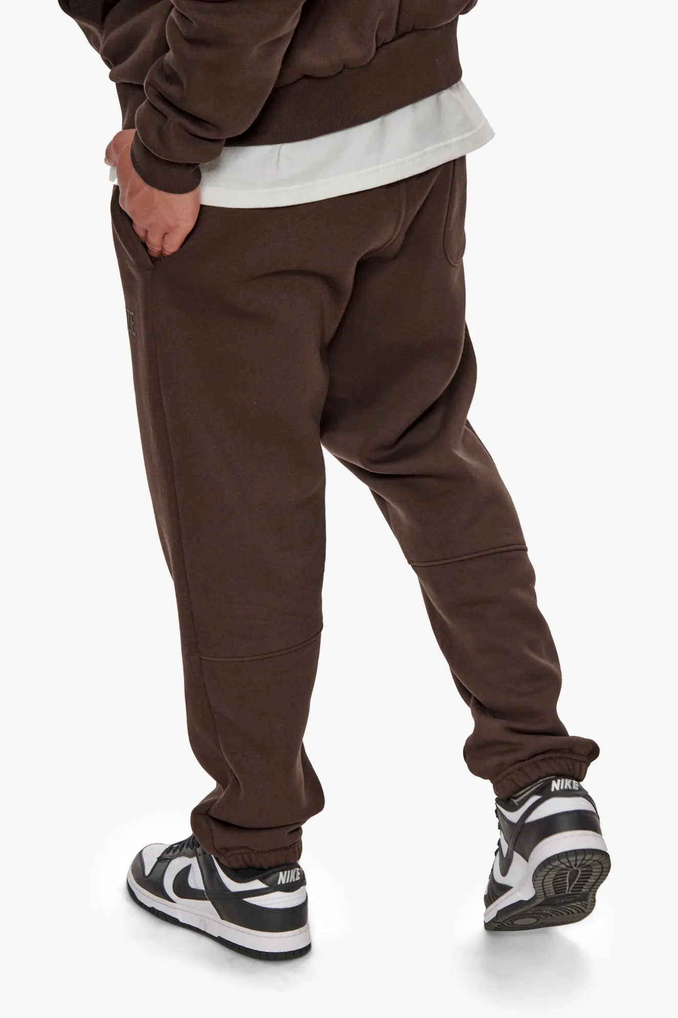 HEAVY HD PRINT JOGGER CHOCOLATE BROWN