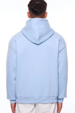 HEAVY LOOSE FIT HOODIE BABY BLUE