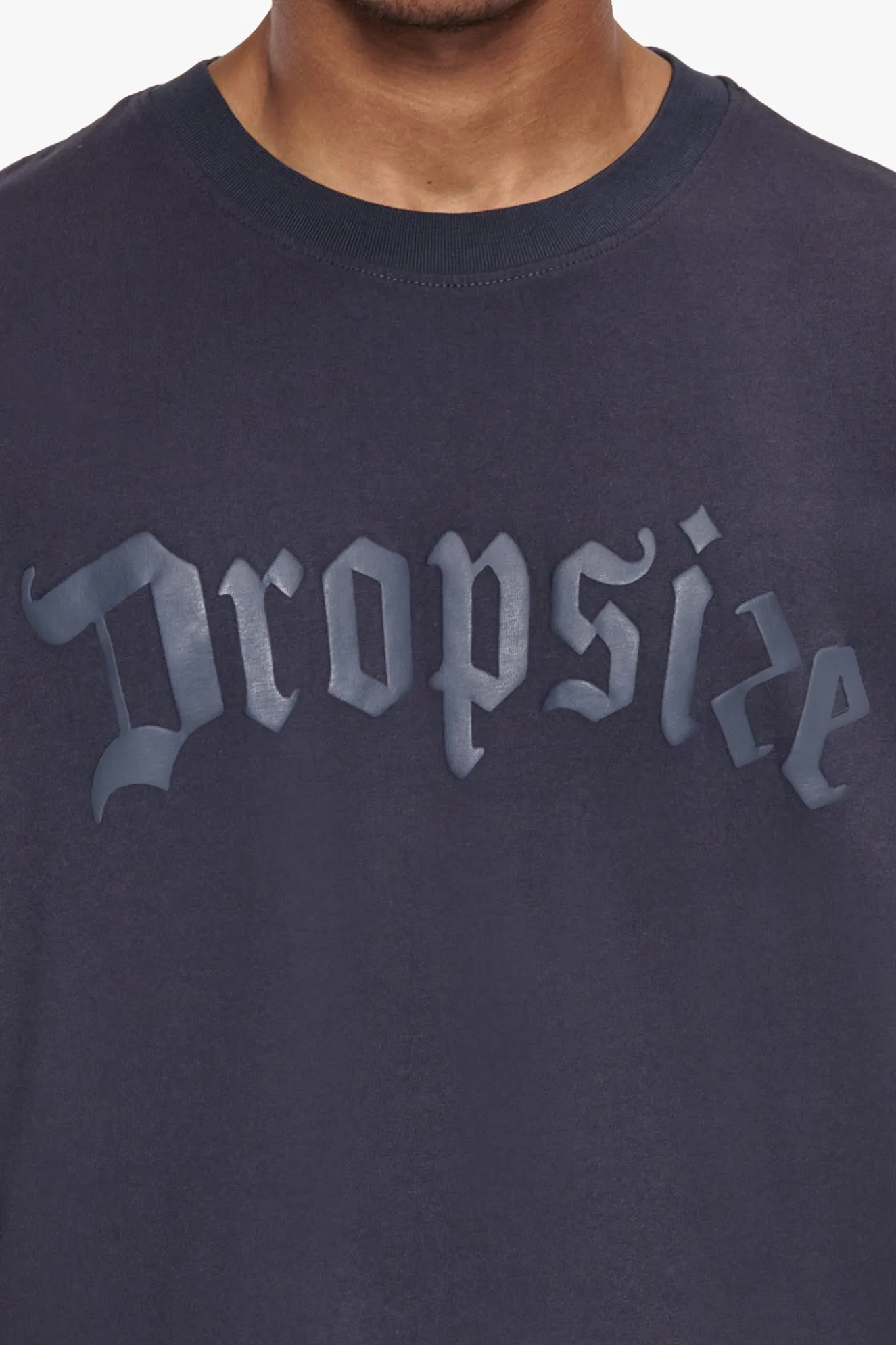 HEAVY OVERSIZE PUFFER PRINT T-SHIRT WASHED NAVY
