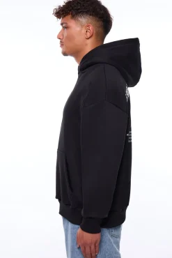 HEAVY OVERSIZE ACHIEVE ANYTHING HOODIE BLACK