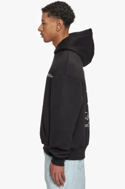 HEAVY OVERSIZE ART STUDIOS HOODIE BLACK