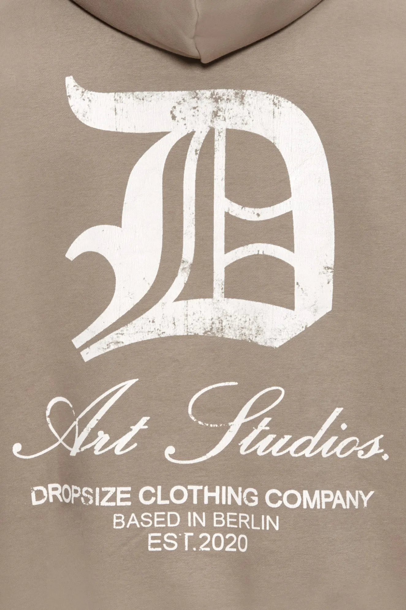HEAVY OVERSIZE ART STUDIOS HOODIE SIMPLY TAUPE