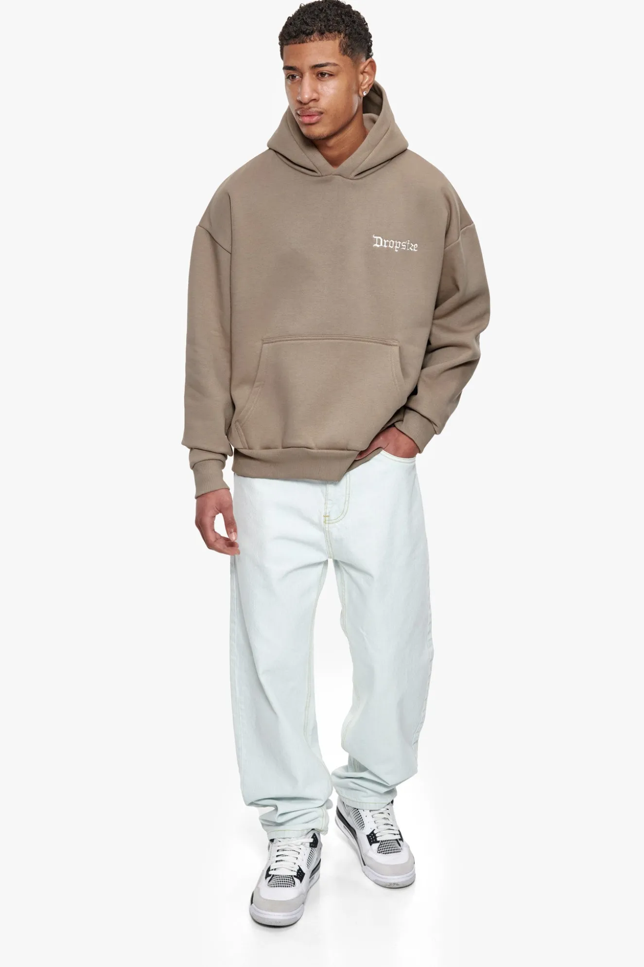 HEAVY OVERSIZE ART STUDIOS HOODIE SIMPLY TAUPE