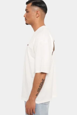 HEAVY OVERSIZE BACKPRINT T-SHIRT CREAM/BROWN