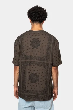 HEAVY OVERSIZE BANDANA T-SHIRT MAJOR BROWN