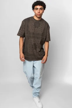 HEAVY OVERSIZE BANDANA T-SHIRT MAJOR BROWN