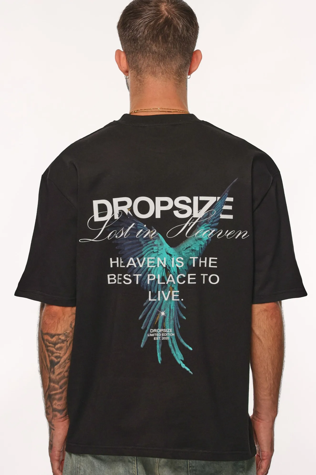 HEAVY OVERSIZE BEST PLACE T-SHIRT BLACK