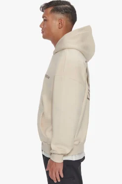 HEAVY OVERSIZE BROKEN HEART HOODIE COCONUT MILK