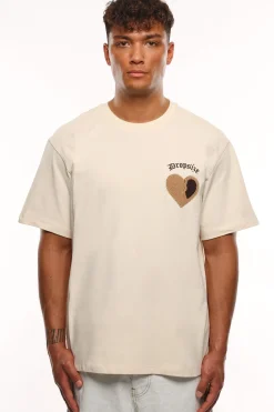 HEAVY OVERSIZE BROKEN HEART V2 T-SHIRT WHITE