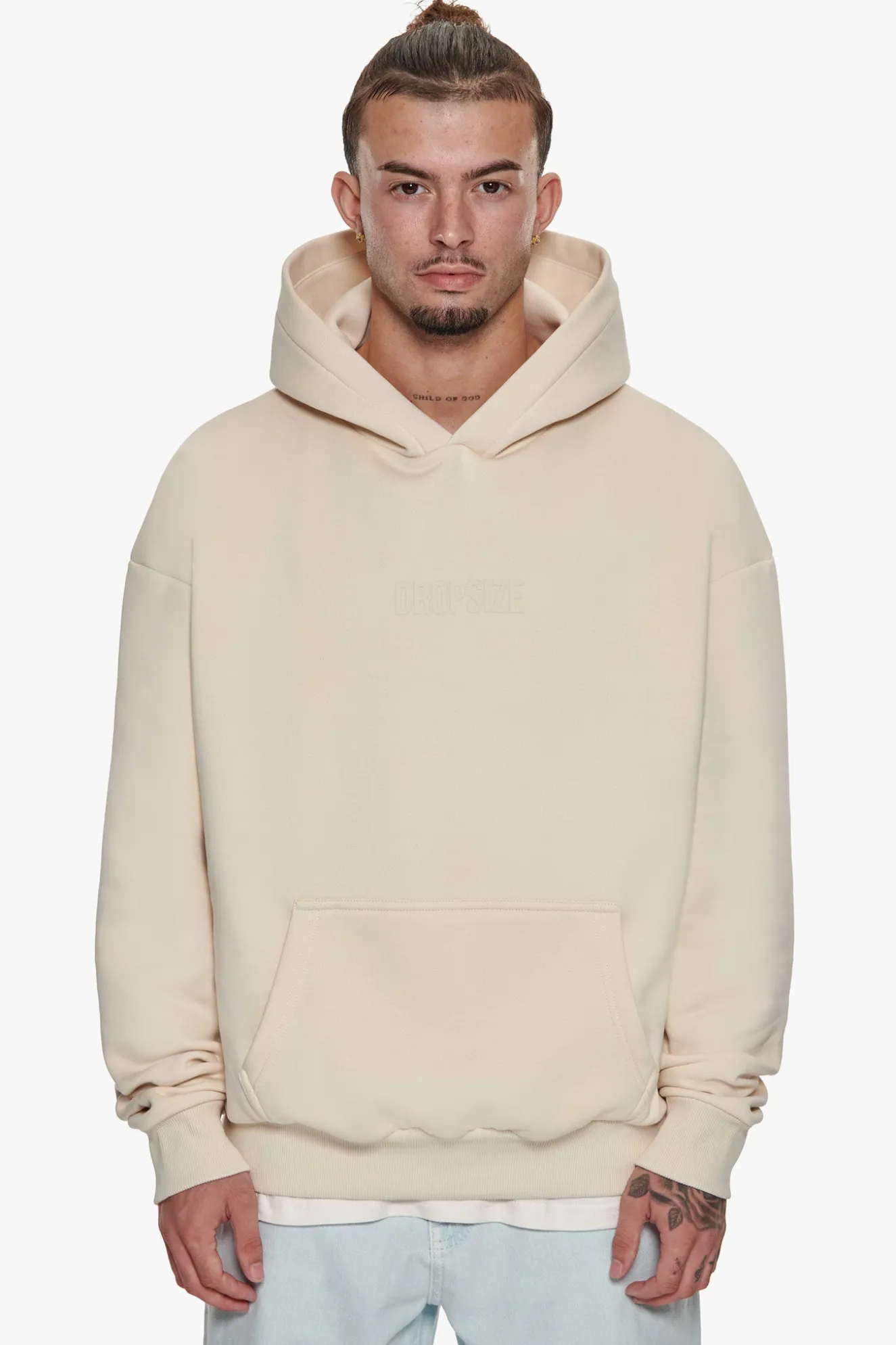 HEAVY OVERSIZE CENTER HD HOODIE COCONUT MILK