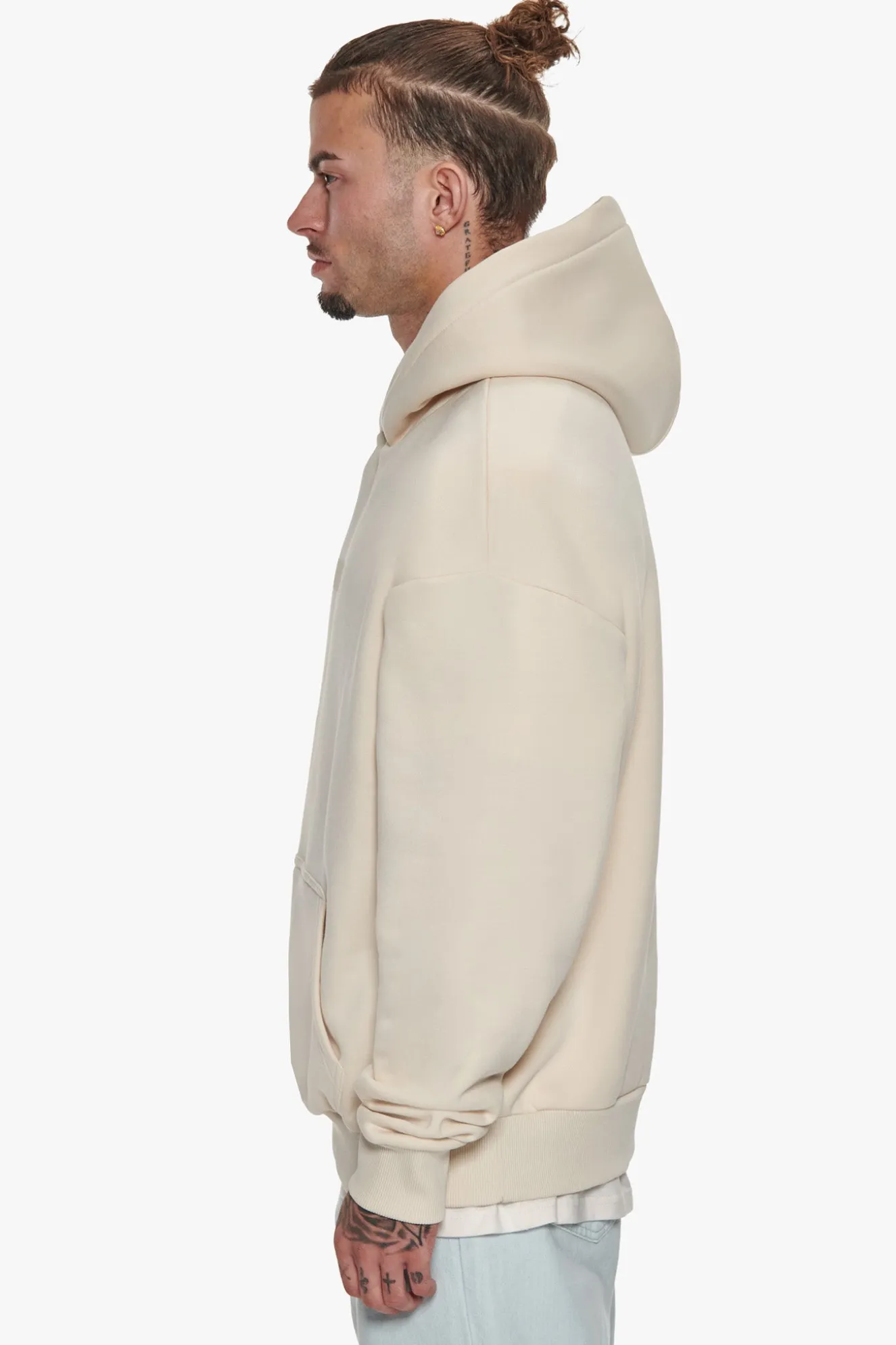 HEAVY OVERSIZE CENTER HD HOODIE COCONUT MILK