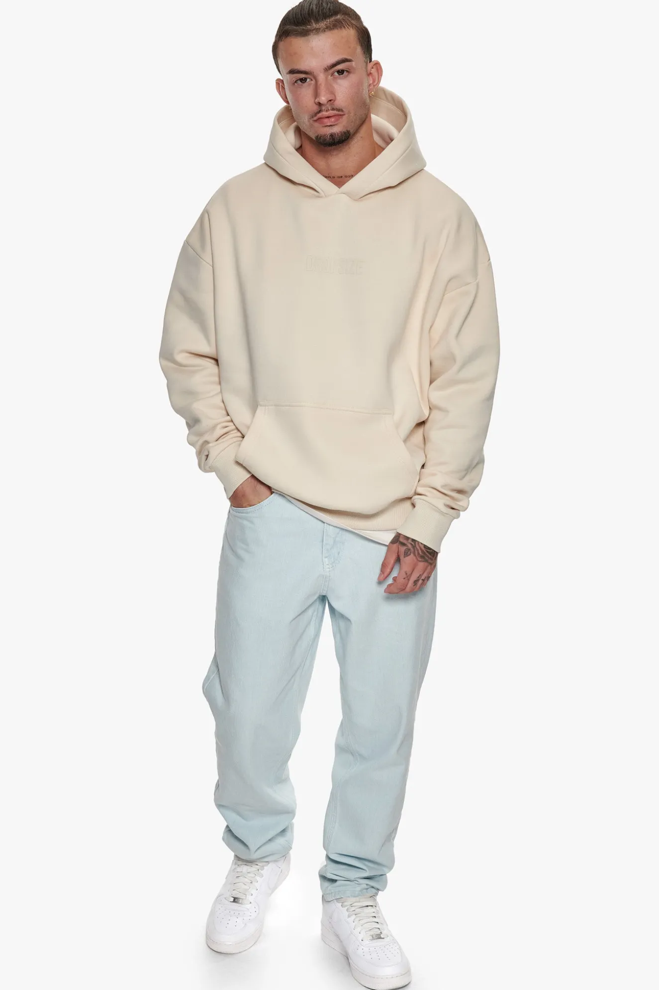 HEAVY OVERSIZE CENTER HD HOODIE COCONUT MILK
