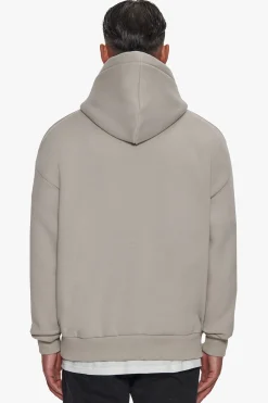 HEAVY OVERSIZE CENTER HD HOODIE STONE