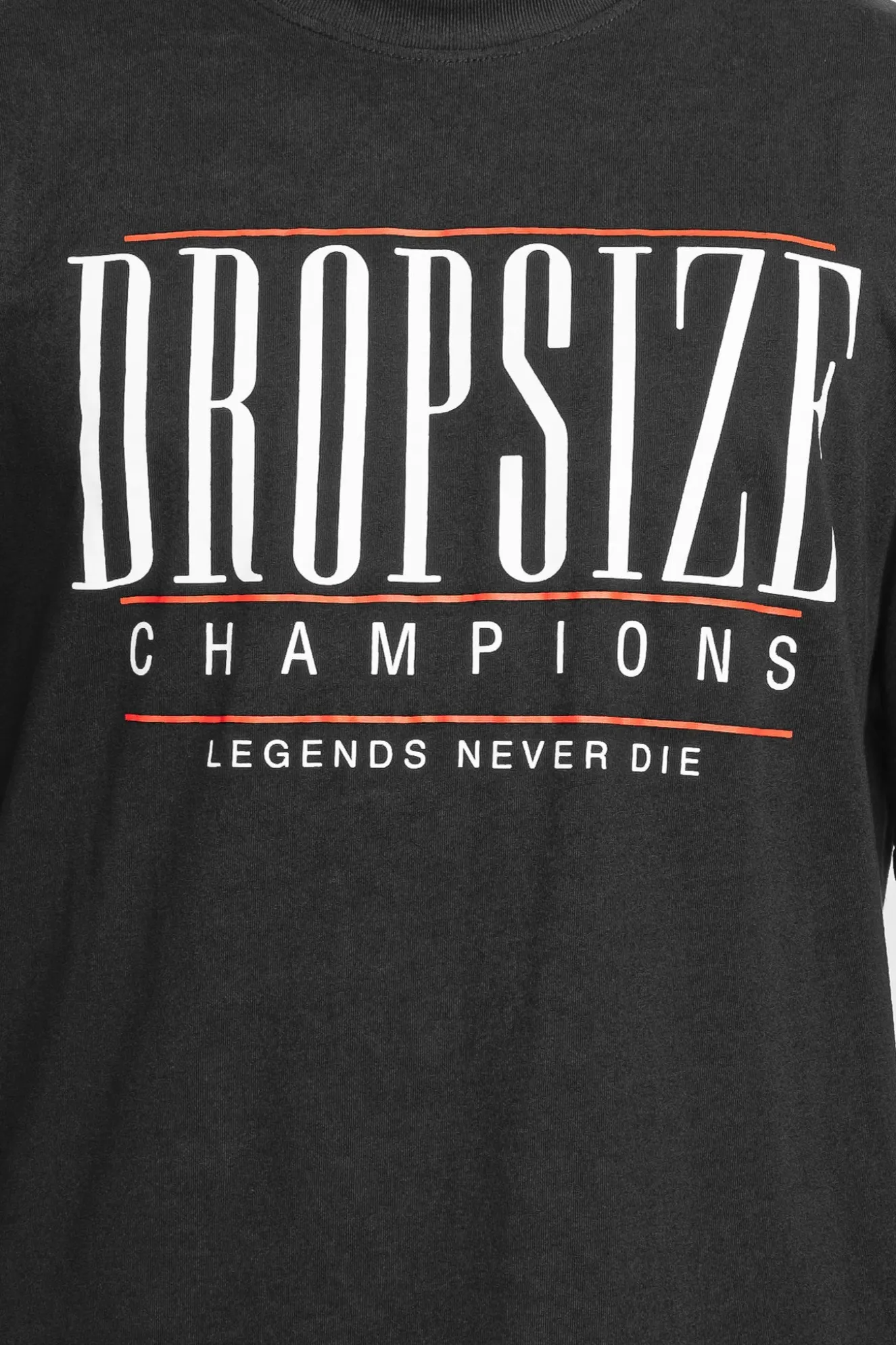 HEAVY OVERSIZE CHAMPIONS T-SHIRT WASHED BLACK