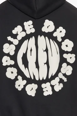 HEAVY OVERSIZE CLOUD CREW HOODIE BLACK