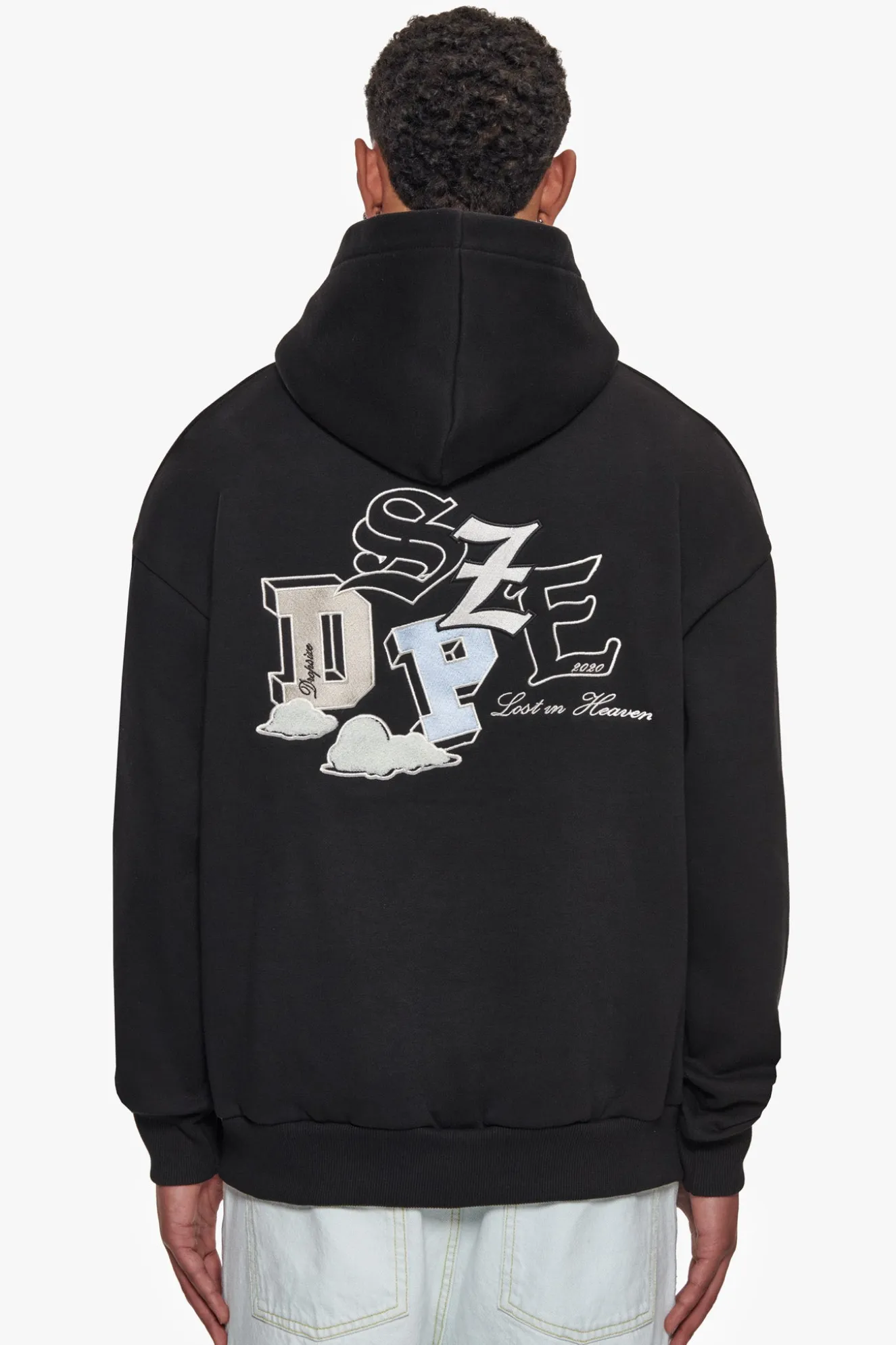 HEAVY OVERSIZE CLOUD STYLE HOODIE BLACK