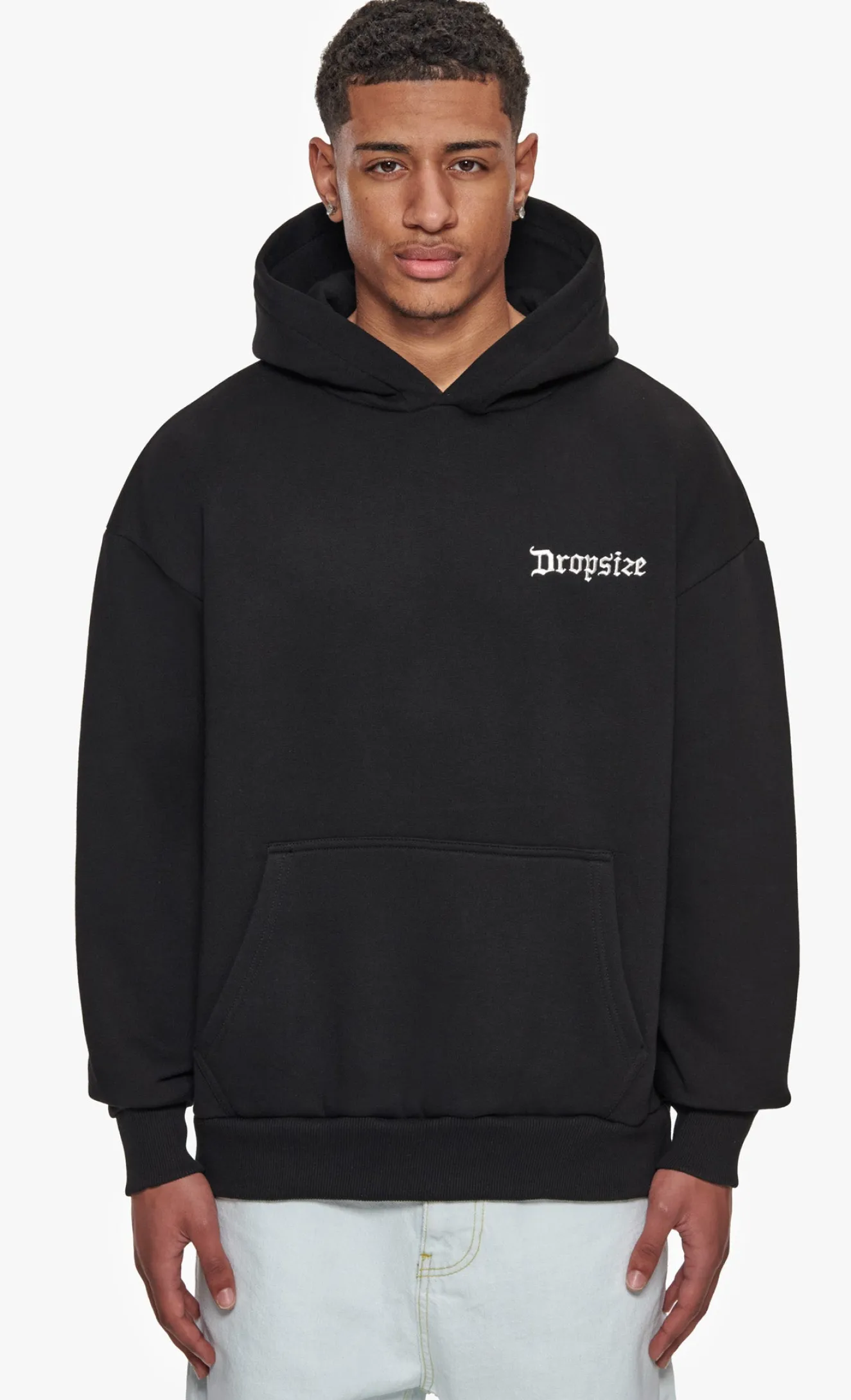 HEAVY OVERSIZE CLOUD STYLE HOODIE BLACK