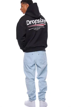 HEAVY OVERSIZE COPYRIGHT HOODIE BLACK