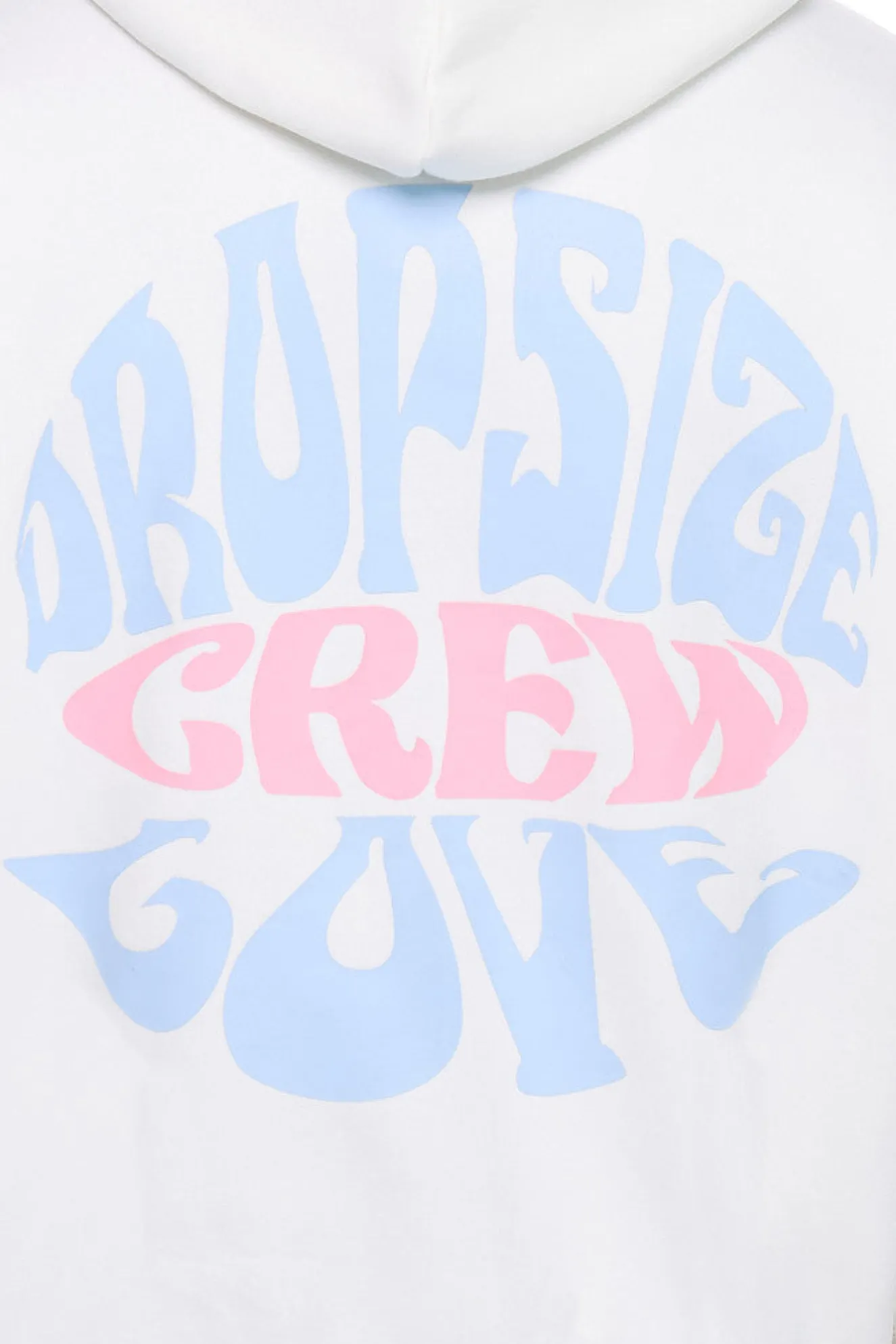 HEAVY OVERSIZE CREW LOVE HOODIE CREAM WHITE