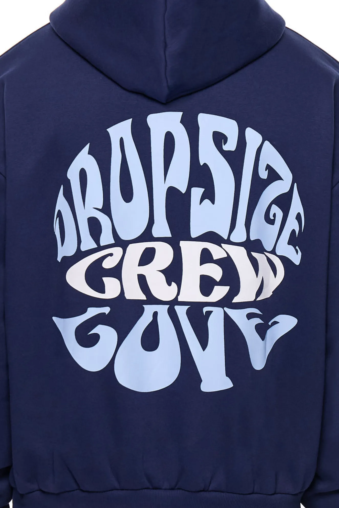 HEAVY OVERSIZE CREW LOVE HOODIE BLACK IRIS