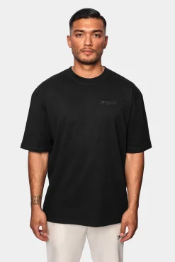 HEAVY OVERSIZE ''CREW LOVE'' T-SHIRT BLACK