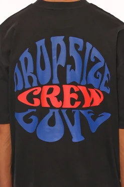 HEAVY OVERSIZE CREW LOVE T-SHIRT BLACK
