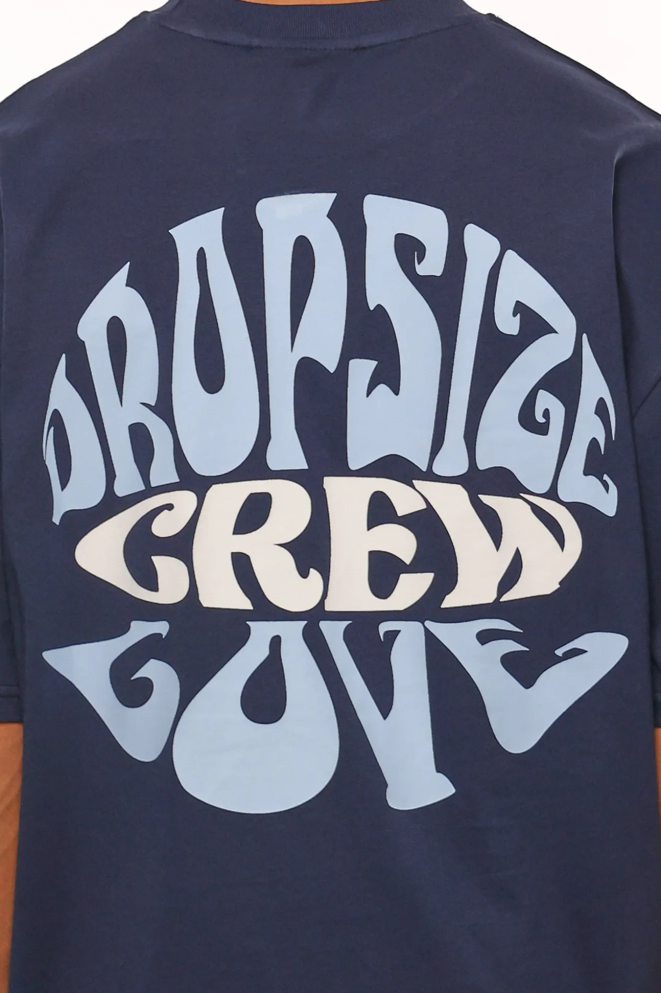 HEAVY OVERSIZE CREW LOVE T-SHIRT BLACK IRIS